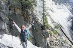 Climbing Down Nevada Falls