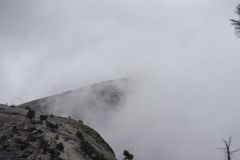 Half Dome Disappears in the Storm